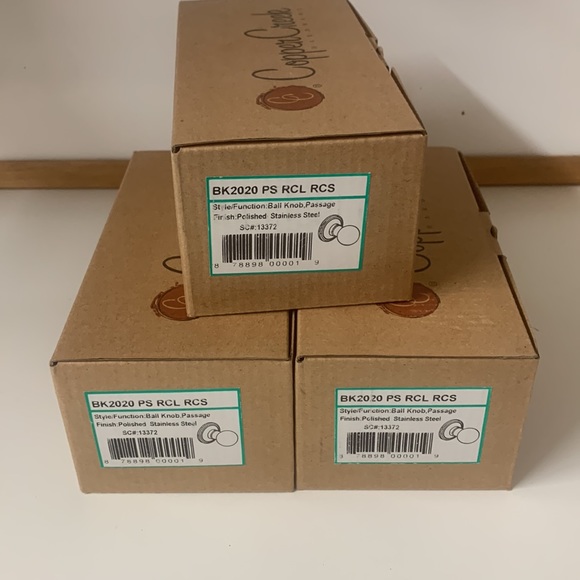 Copper Creek  Closet Knob or Passage Hall  Tarnish Finish Stainless Steel New - Picture 2 of 2